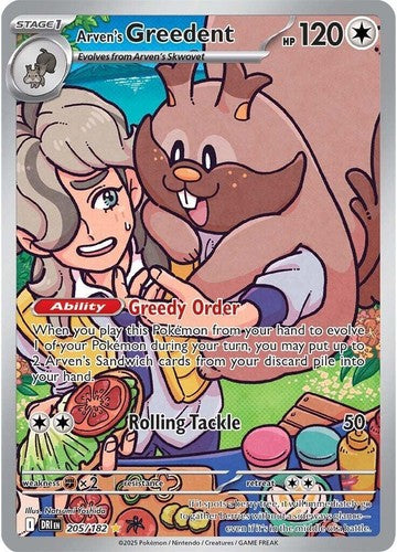 Arven's Greedent Pokémon Card - Stage 1 Collectible TCG
