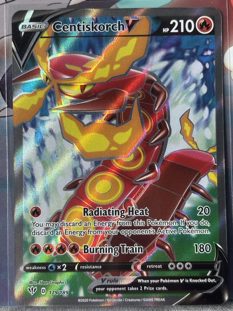 Centiskorch V - Rebel Clash #179/189 - Pokémon TCG - Near Mint Condition